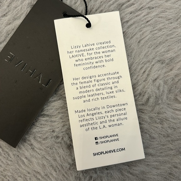 LAHIVE 100% Silk high slit long dress. NEVER WORN - Picture 5 of 5